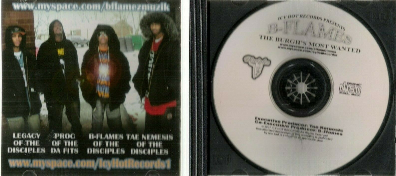 The Burgh's Most Wanted By B-Flames (CD 2007 Icy Hot Records) In ...